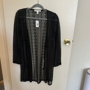 French Laundry Black Lace Blazer